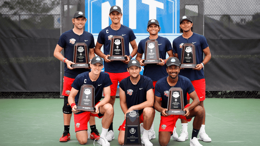 Liberty men's tennis team celebrates 2023 UTR Sports NIT Championship title