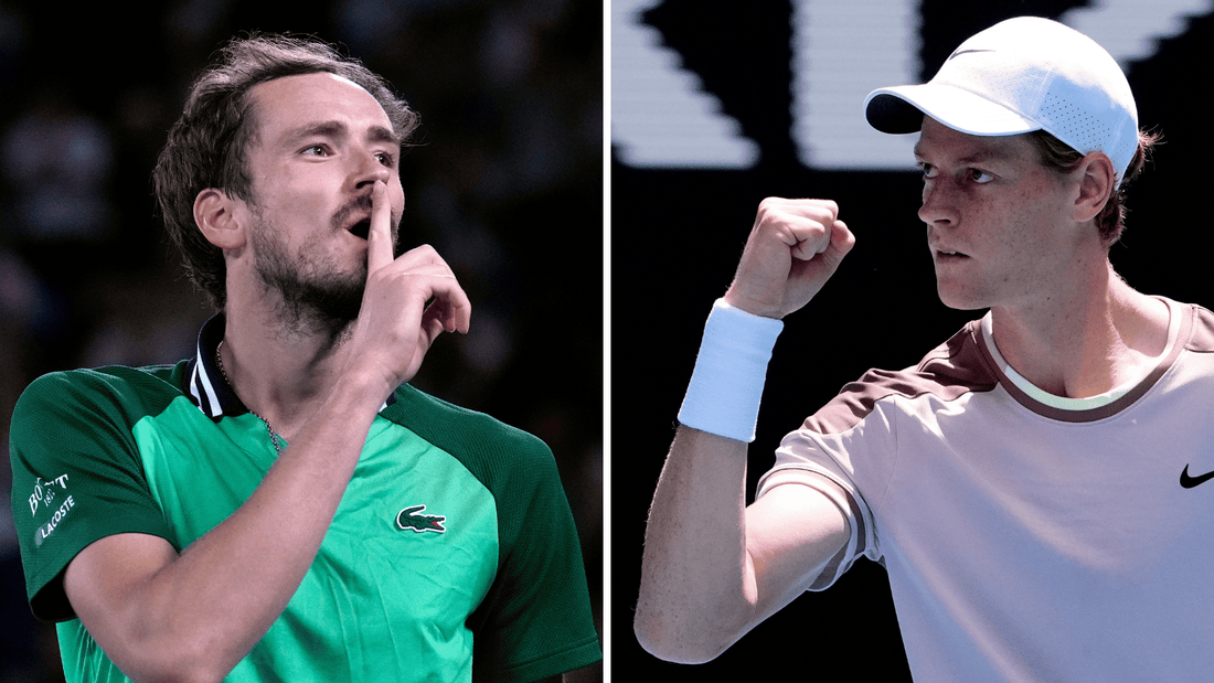 Daniil Medvedev will face Jannik Sinner in the men's Australian Open final.