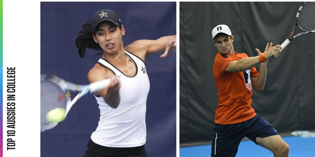 The Top-10 Aussies in College Tennis