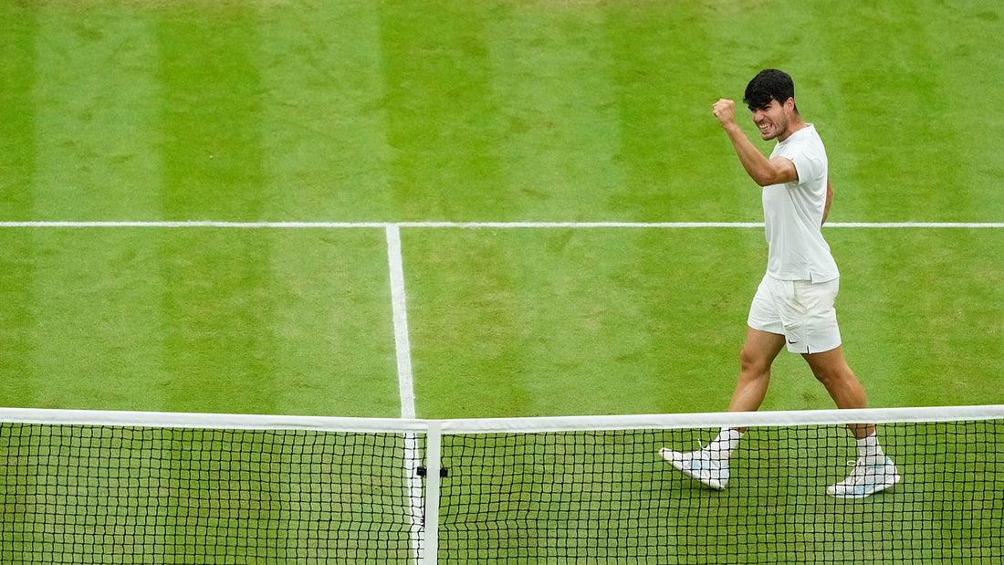 Carlos Alcaraz is the defending champion at Wimbledon and faces Daniil Medvedev in the semifinals