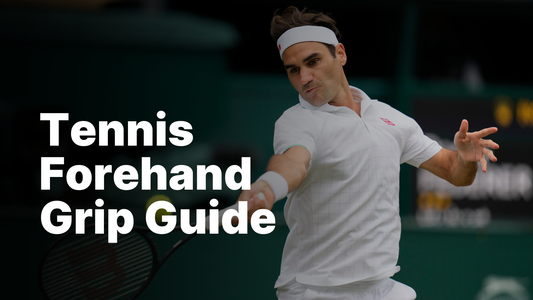 Roger Federer hits a forehand.