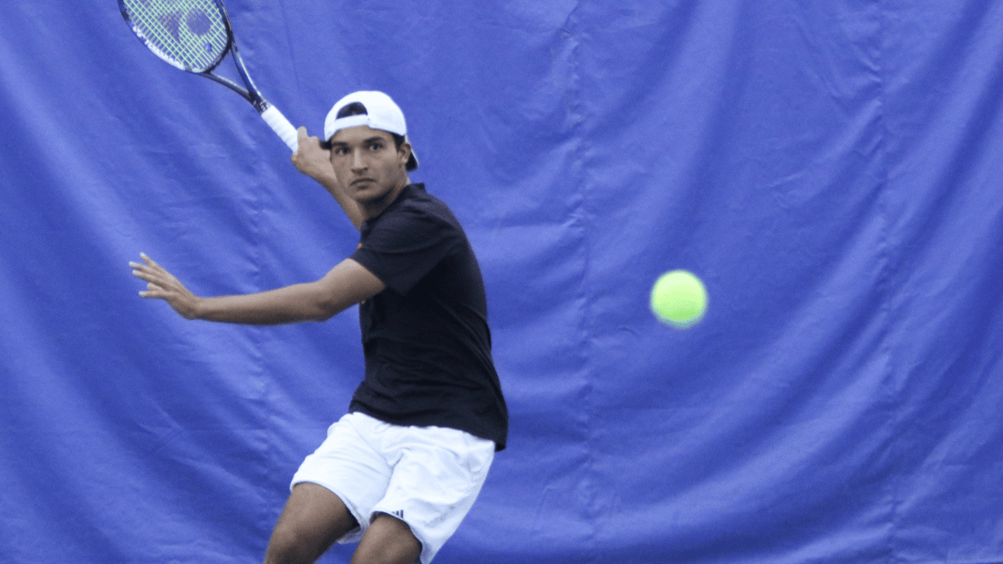 Landon Ardila in action on the UTR Pro Tennis Tour.