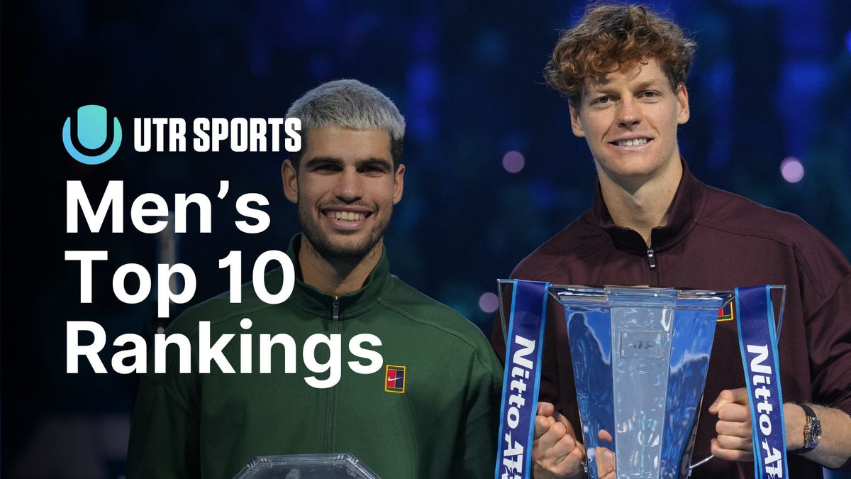 UTR Rating Top 10 year-end 2025 men's tennis players: Sinner, Alcaraz,