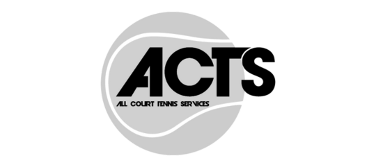 Logo of All Court Tennis Services (ACTS) on a white background. UTR Sports Junior Circuit provider and partner.