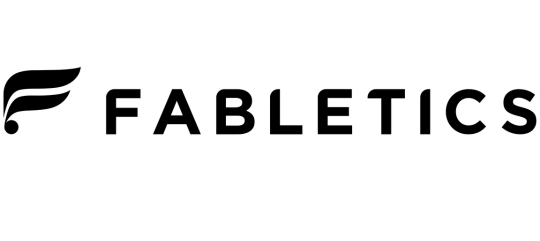 Fabletics, partner of UTR Sports, logo on a white background