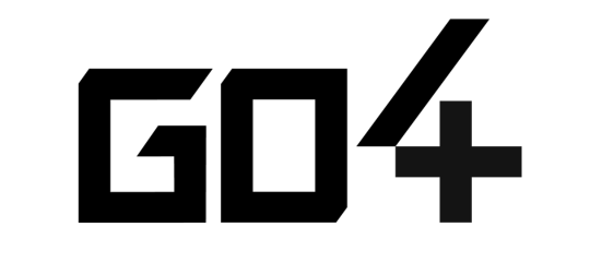 Black 'G04' logo on a white background. Go4 is partner of UTR Sports