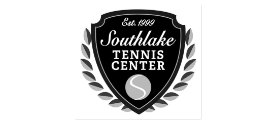 Logo of Southlake Tennis Center with a shield design and laurel wreath on a white background. UTR Sports Junior Circuit provider and partner.